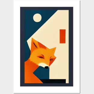 Funky Fox - Abstract Urban Design Posters and Art